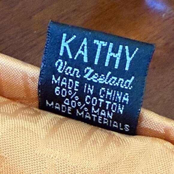 Kathy Van Zeeland Gold Jewel Embellished Shoulder Bag Croc Trim  Back Pocket - Picture 15 of 15